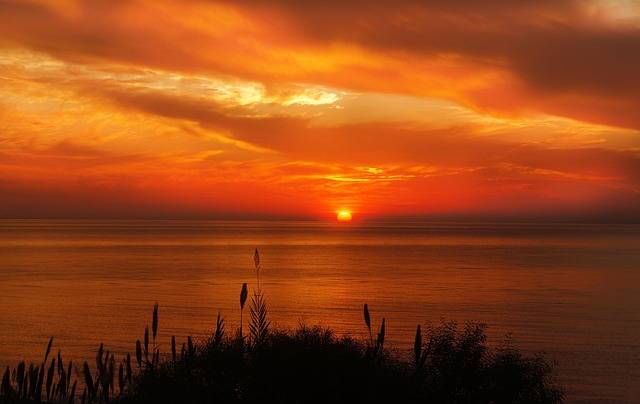 Why is the sky red during sunrise and sunset?