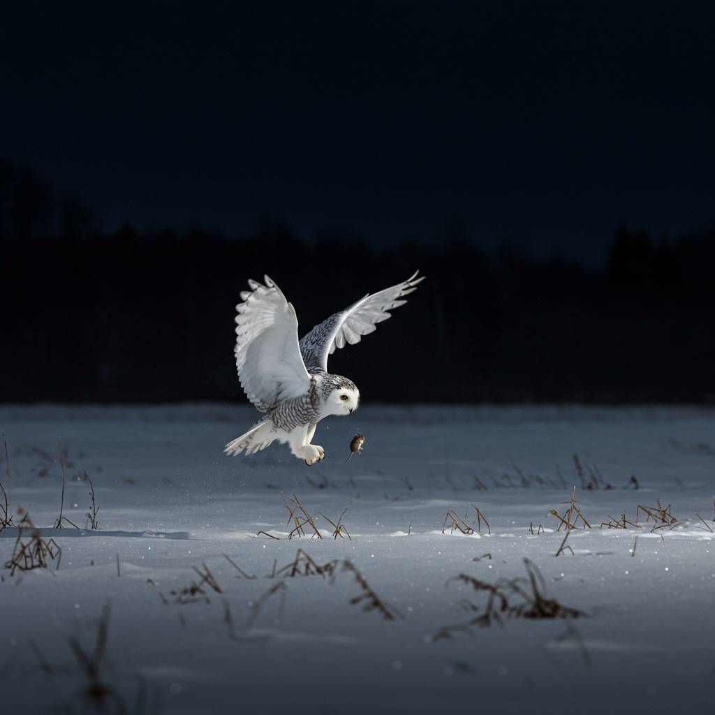 Why do owls hunt at night?