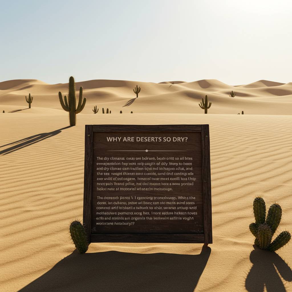 Why are deserts so dry?