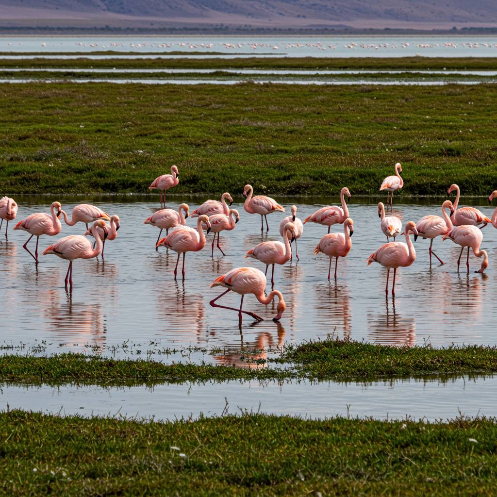 Why are flamingos pink?