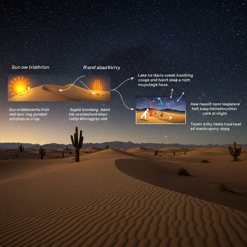 Why do deserts get cold at night?