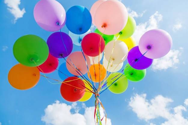 What type of gas is used in balloons?