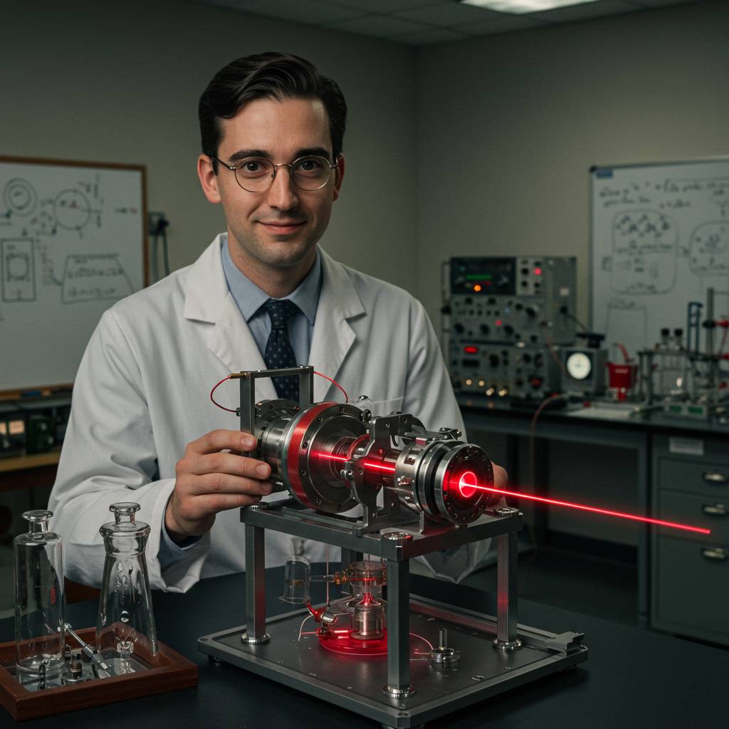 Who invented the laser?