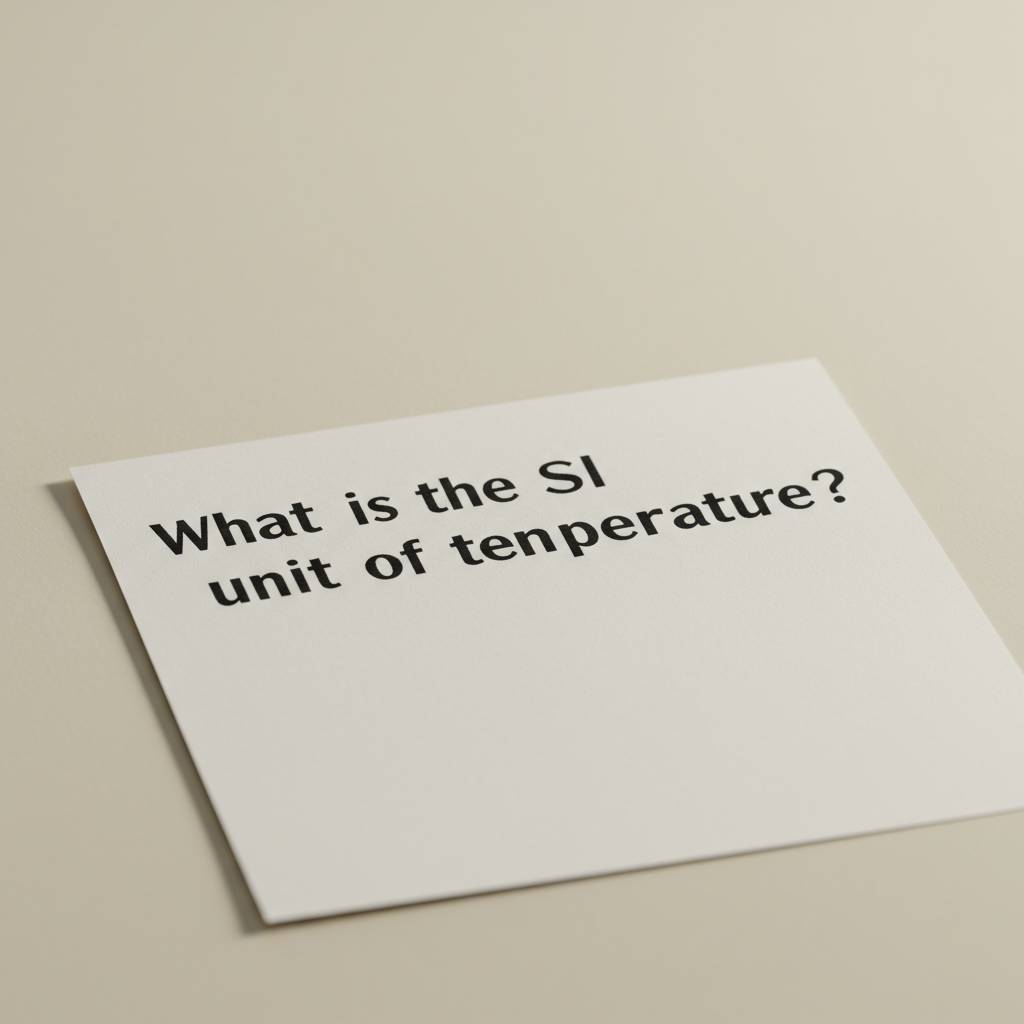 What is the SI unit of temperature?