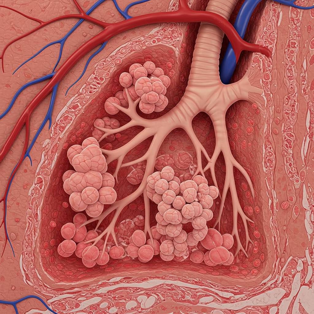 Which organ contains alveoli?