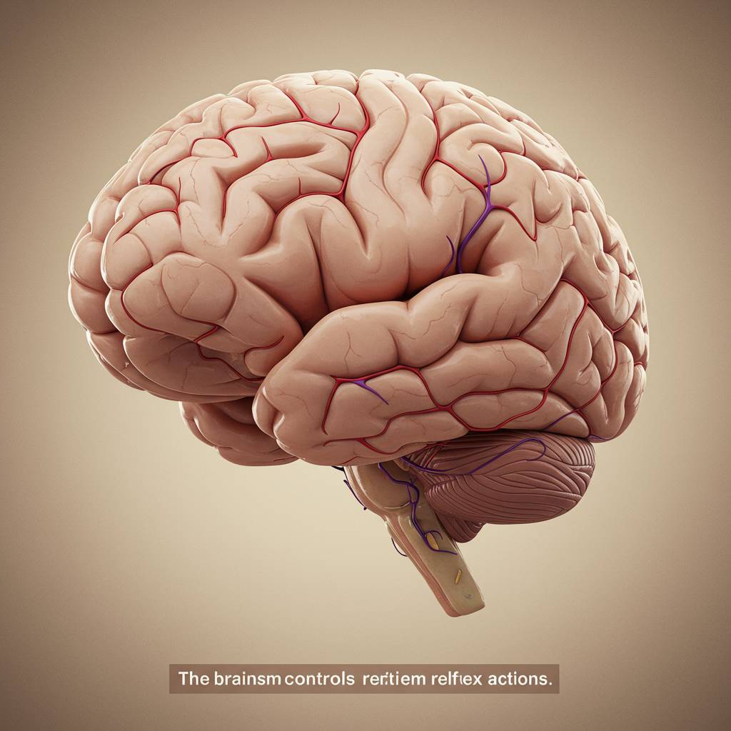 Which organ controls reflex actions?