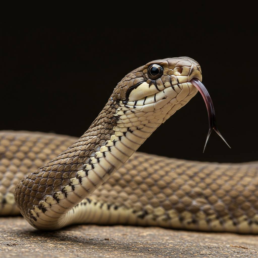How do snakes smell with their tongue?