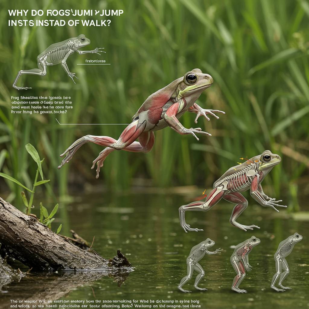 Why do frogs jump instead of walk?