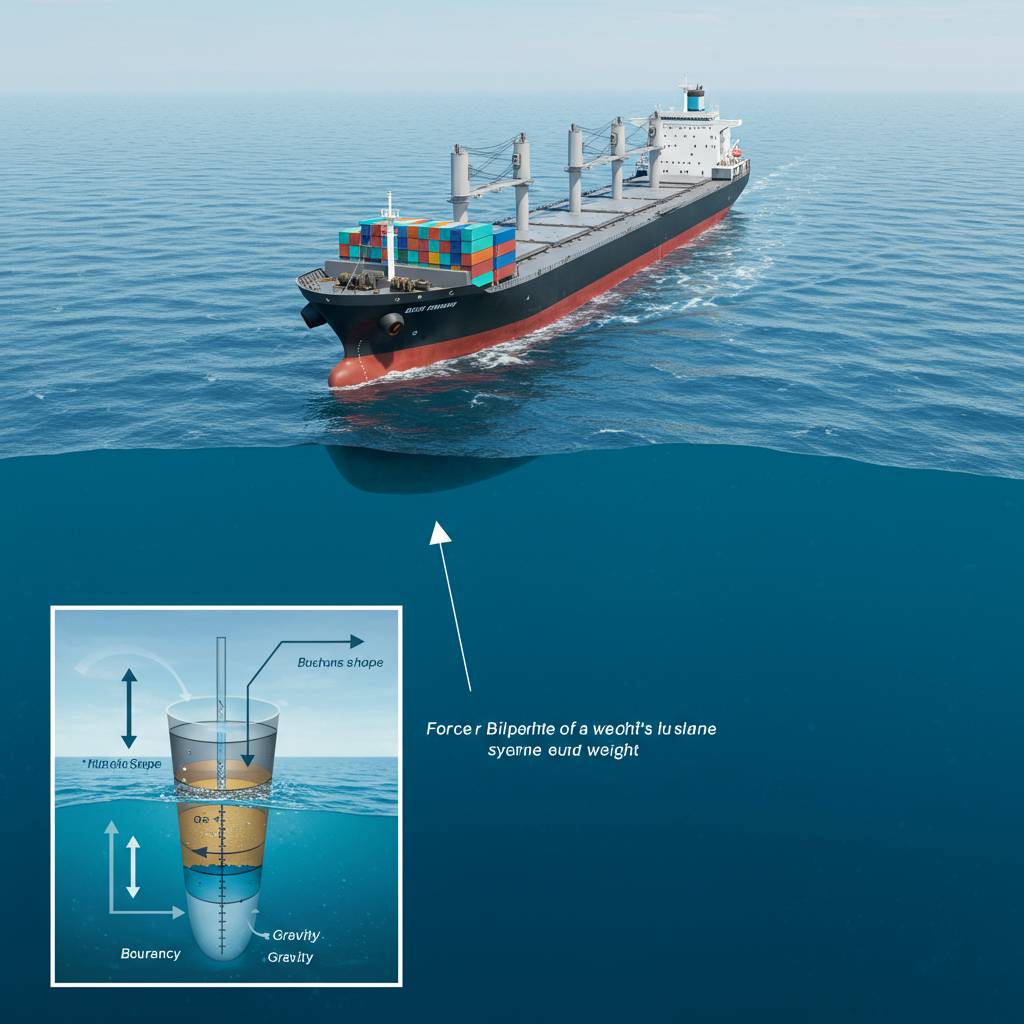How do ships float on water?