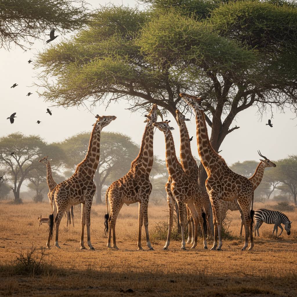Why do giraffes have long necks?