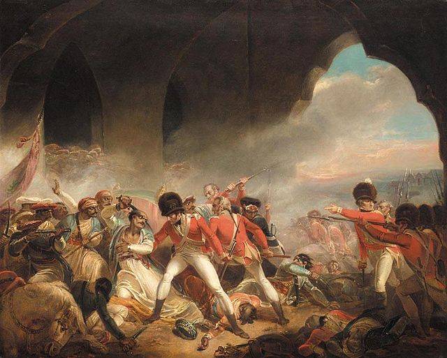 Which British officer defeated Tipu Sultan?
