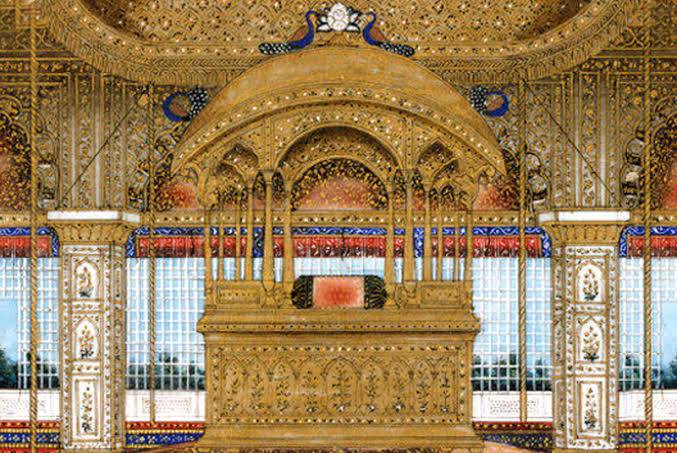 What was the Peacock Throne?