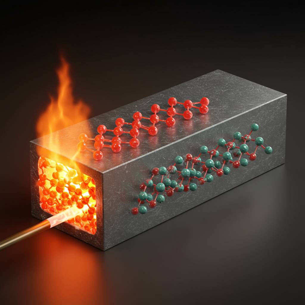 What is the process by which heat travels through a solid?