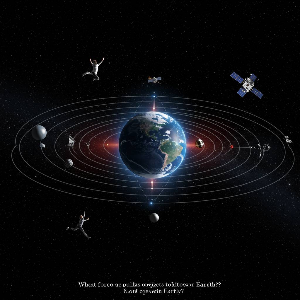 What force pulls objects toward Earth?