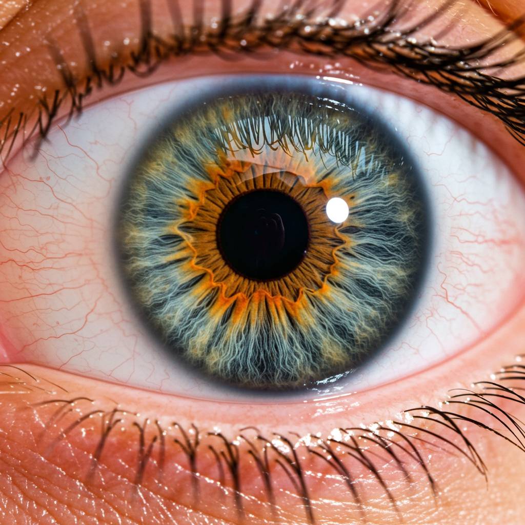 Which part of the eye controls light entry?