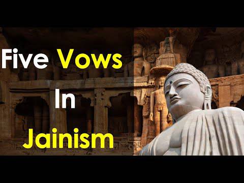 What are the five vows of Jainism?