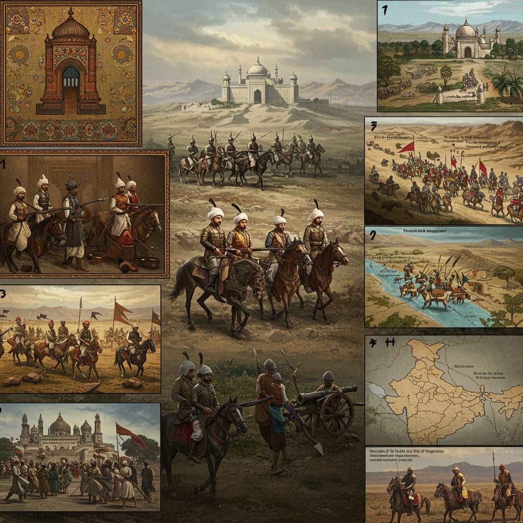 What led to the rise of the Mughal Empire?