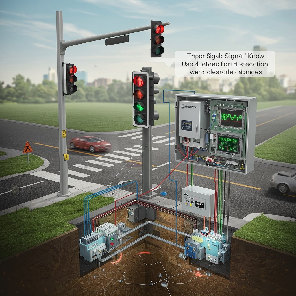 How does a traffic signal know when to change?