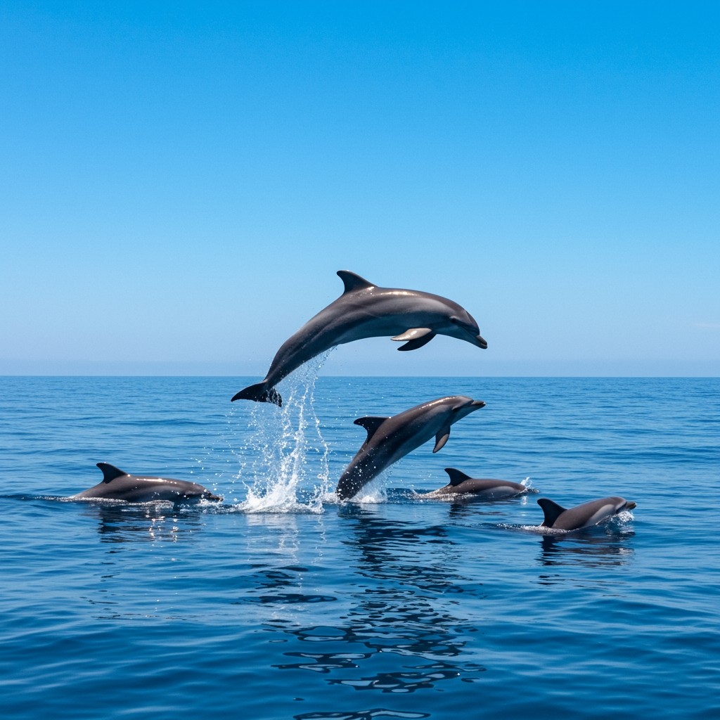 Why do dolphins jump out of the water?