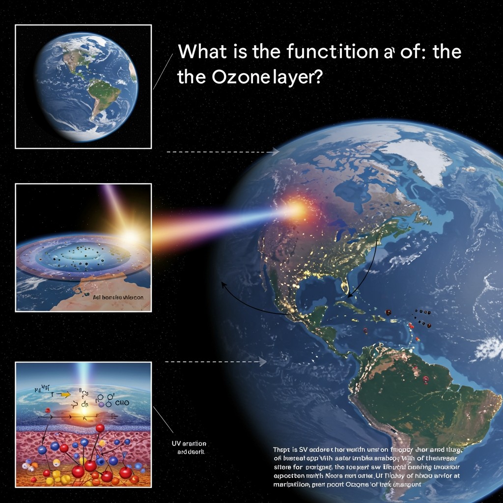 What is the function of the ozone layer?