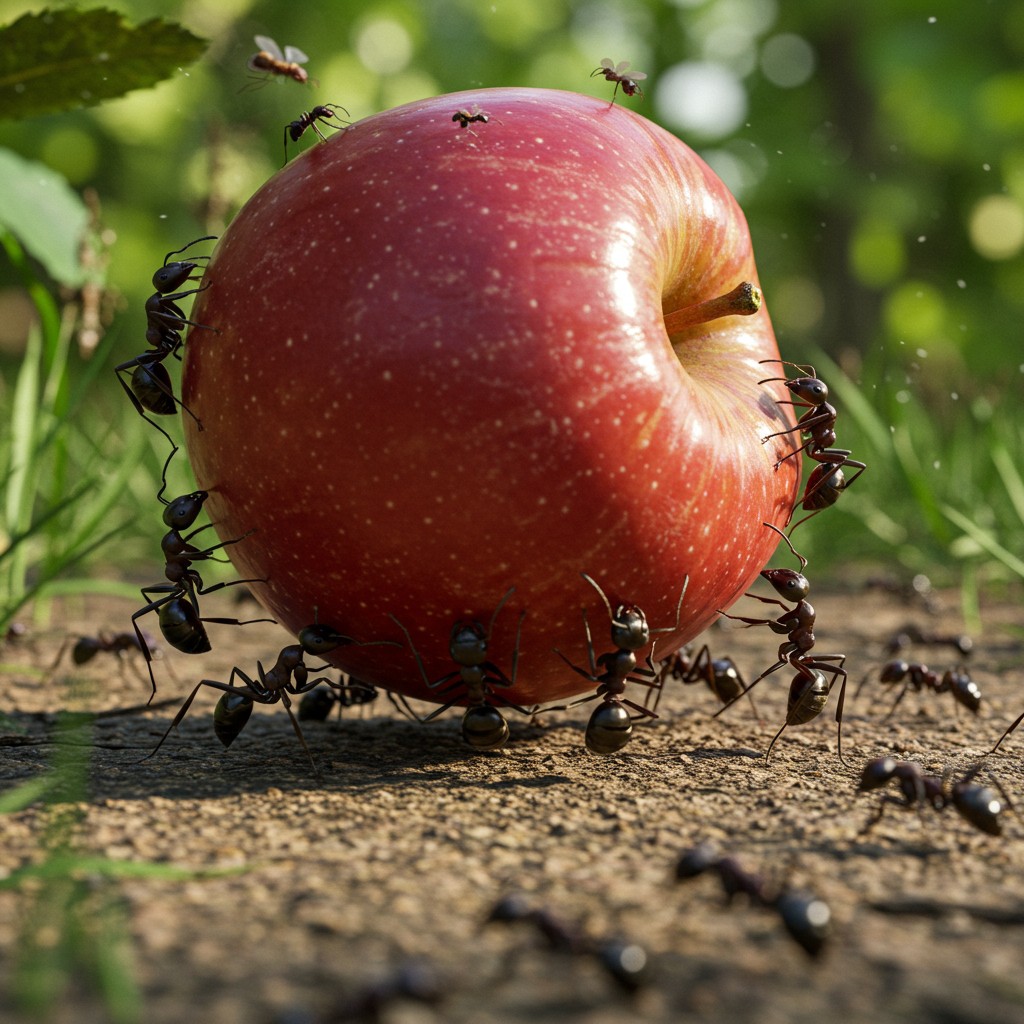 How do ants carry things bigger than them?