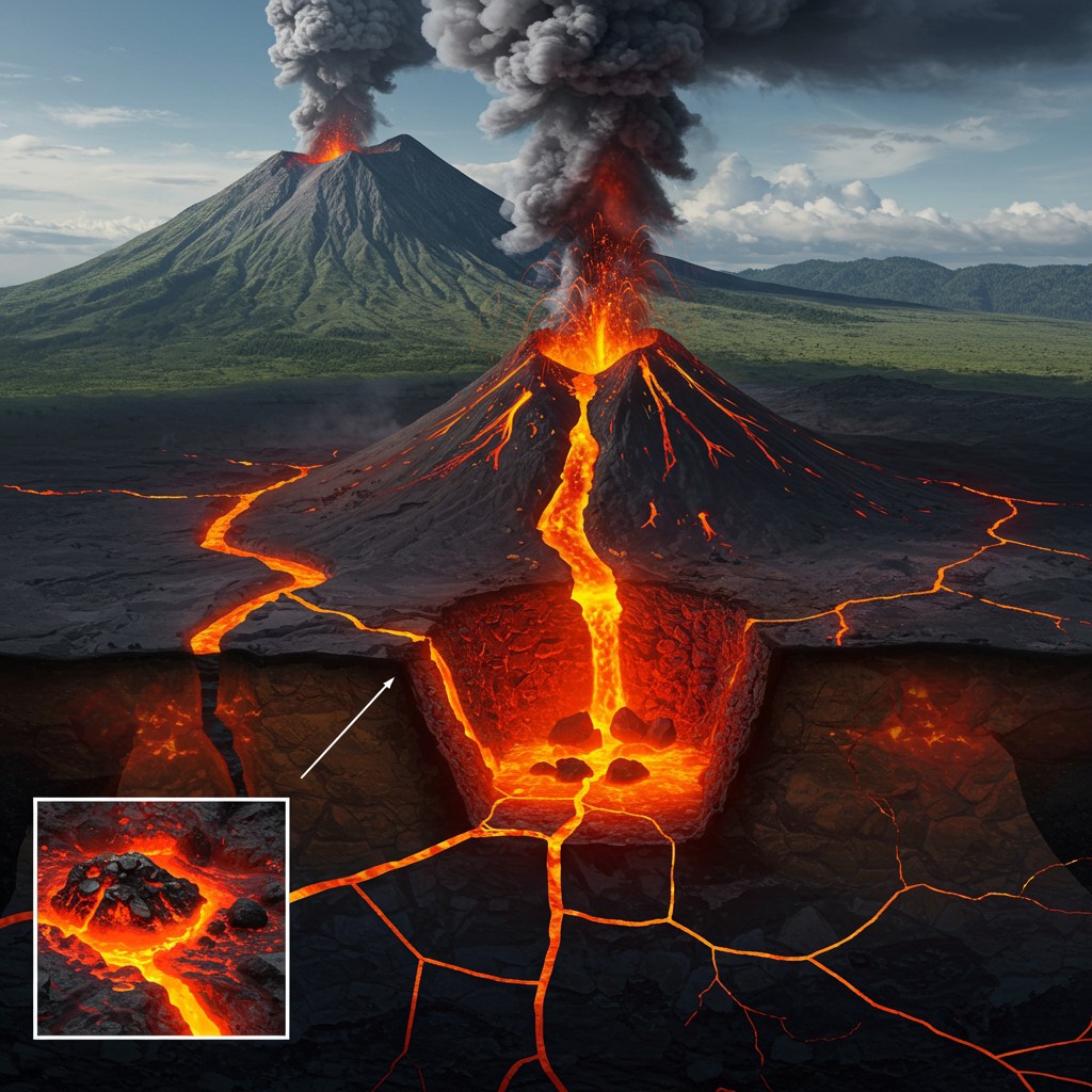 Why do volcanoes erupt?